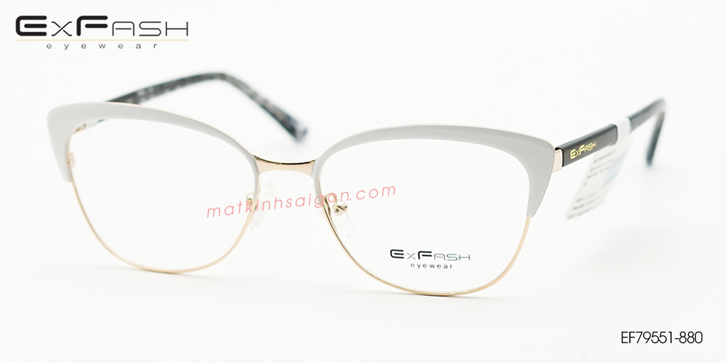 Gọng Kính Hợp Kim Exfash EF79551-880