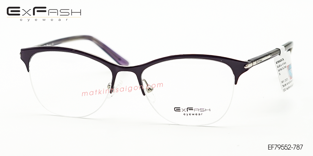Gọng Kính Hợp Kim Exfash EF79552-787