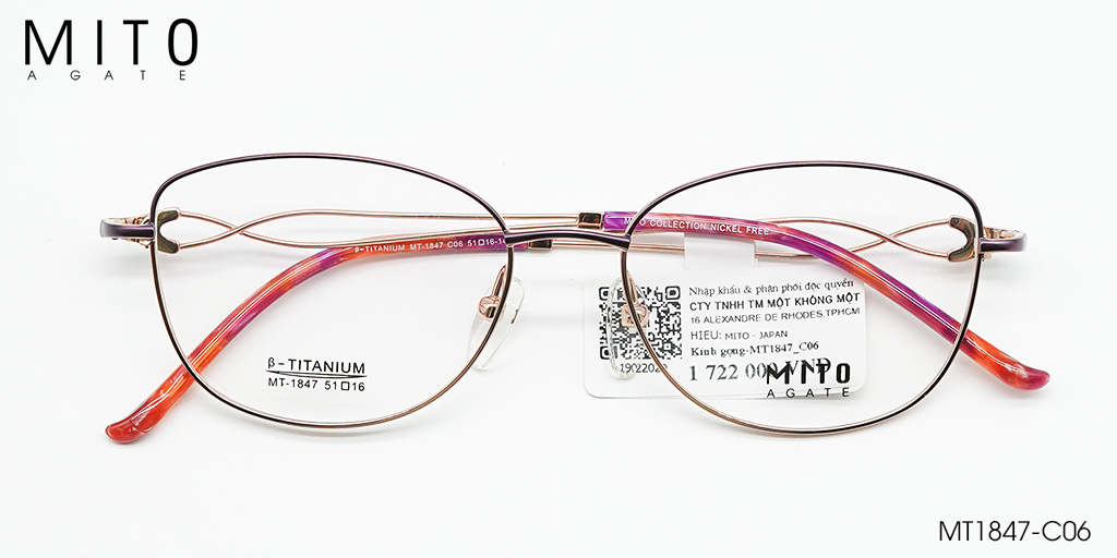 Gọng Kính B-Titanium MITO MT1847-C06 - Hover
