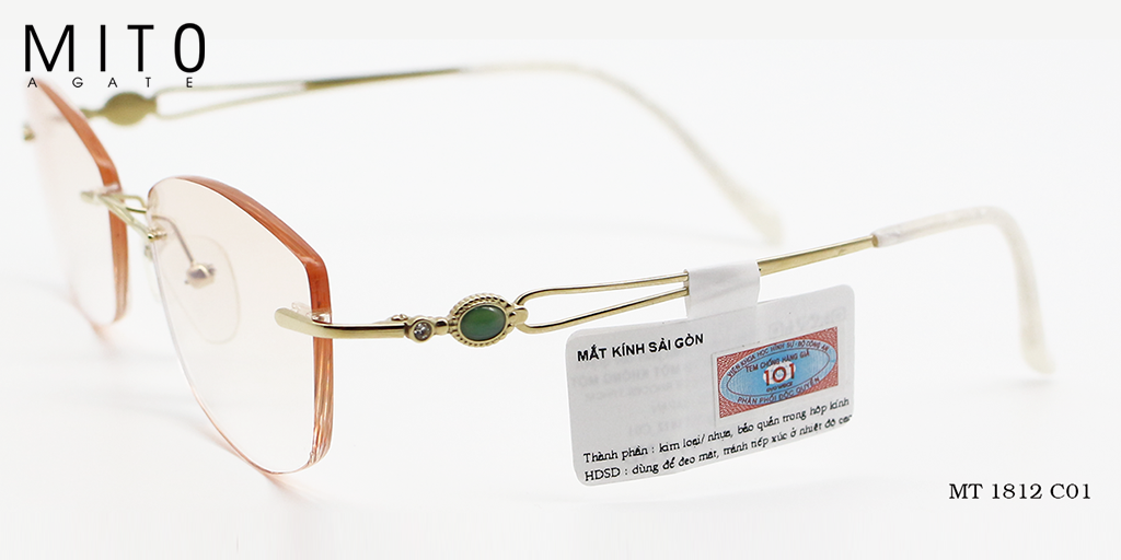 Gọng Kính Khoan MITO MT1812C01 - Hình 3