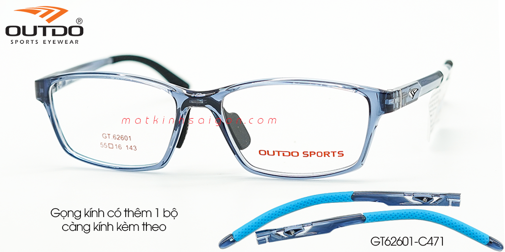 Gọng Kính Nhựa TR90 OUTDO GT62601 C471