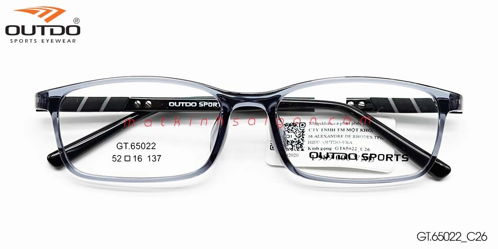 GỌNG KÍNH NHỰA TR90 OUTDO GT.65022_C26 - Hover