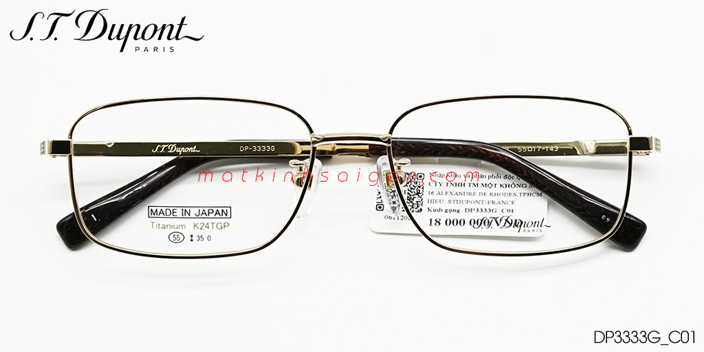 GỌNG KÍNH DUPONT DP3333G C01 - Hover
