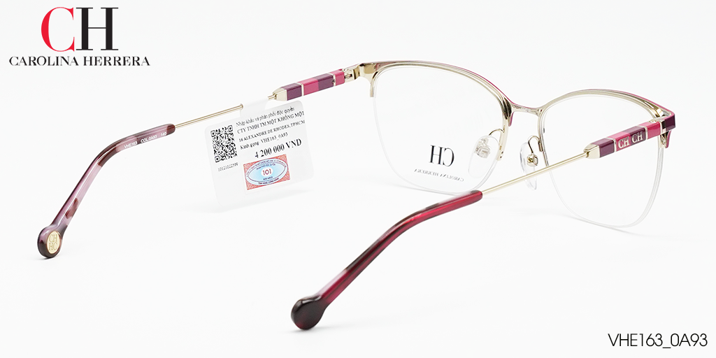 GỌNG KÍNH TITANIUM CAROLINA HERRERA VHE163 0A93 - Hình 4