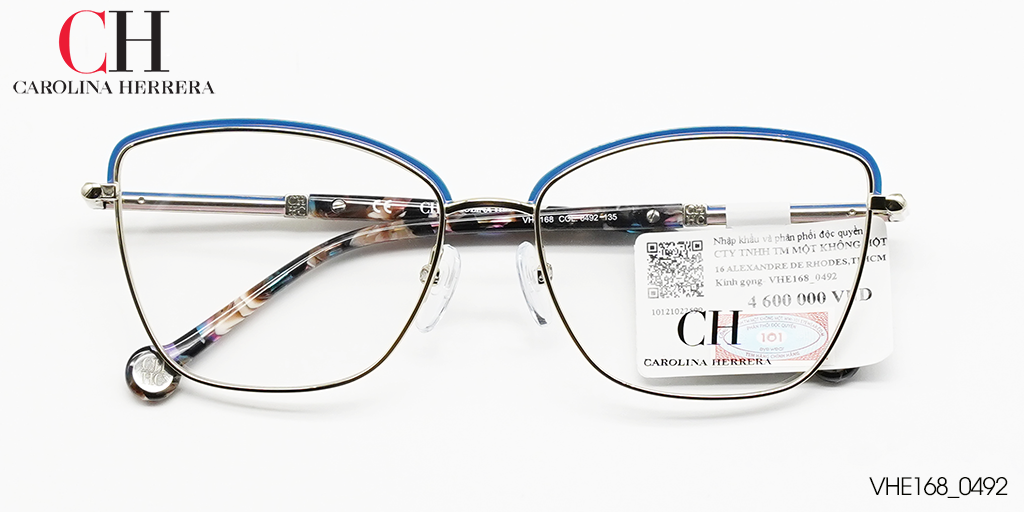 GỌNG KÍNH TITANIUM CAROLINA HERRERA VHE168 0492 - Hover