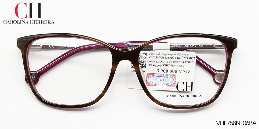 GỌNG KÍNH NHỰA TR90 CAROLINA HERRERA VHE758N 06BA - Hover