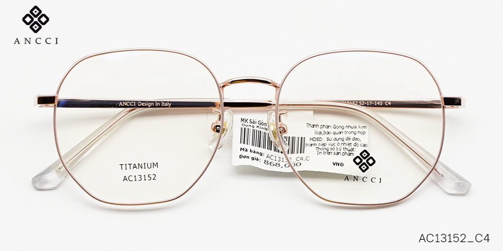 GỌNG KÍNH ANCCI TITANIUM AC13152_C4 - Hover