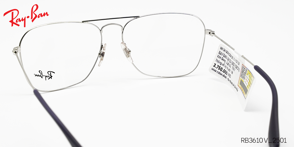 Gọng Kính Hợp Kim Metal RayBan RB3610V_2501 - Hình 5