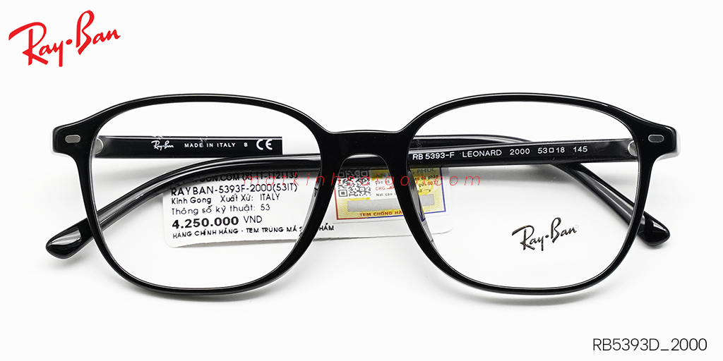 Gọng Kính Nhựa TR90 RayBan RB5393F_2000 - Hover