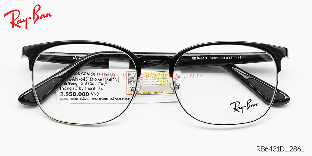 Gọng Kính Hợp Kim Metal RayBan RB6431D_2861 - Hover