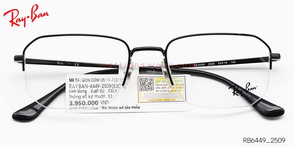 Gọng Kính Hợp Kim Metal RayBan RB6449_2509 - Hover