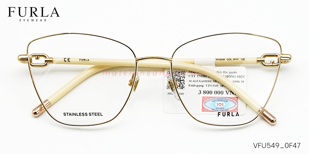 Gọng Kính Furla VFU549 0F47 - Hover