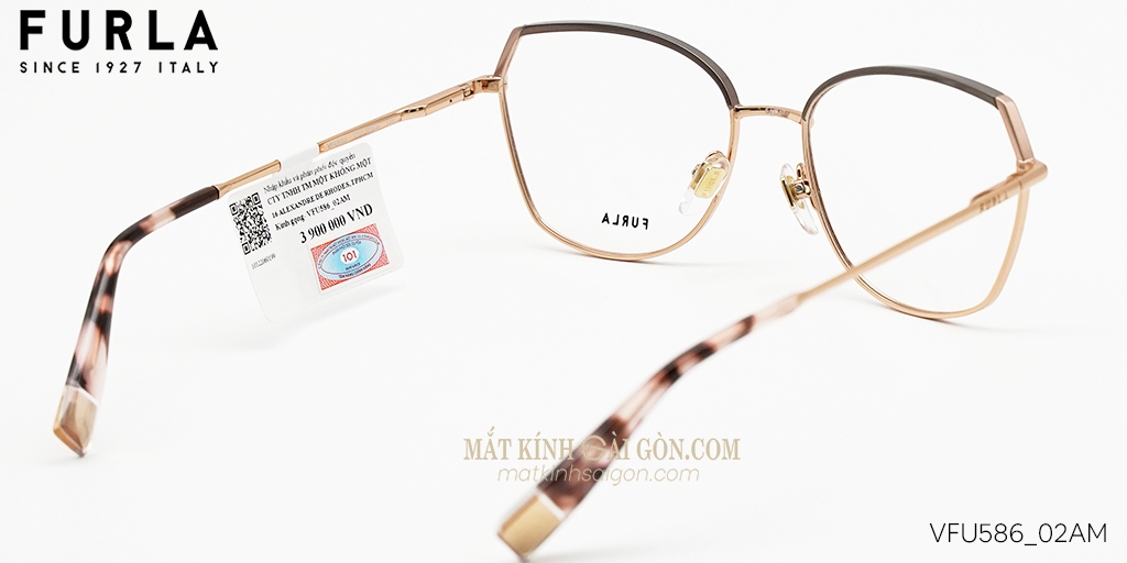 Gọng Kính Furla VFU586 02AM - Hình 4
