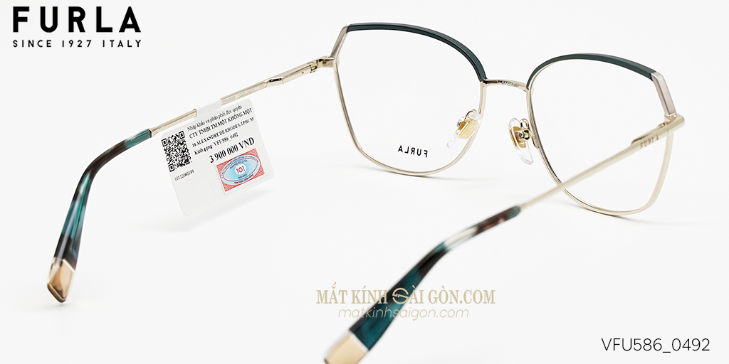 Gọng Kính Furla VFU586 0492 - Hình 4
