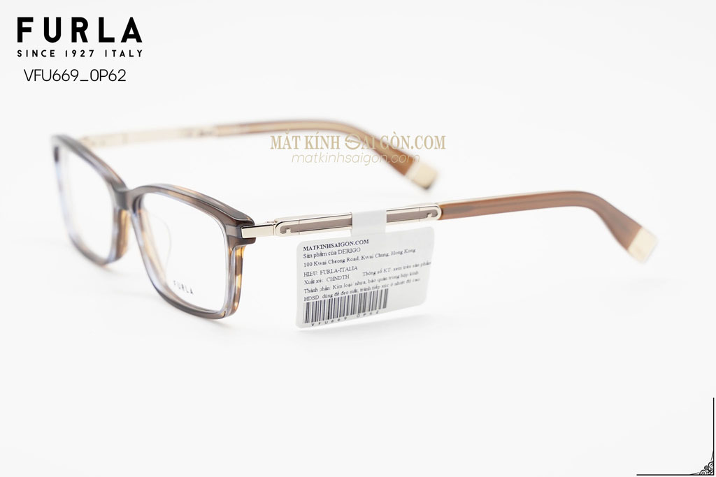 Gọng Kính Furla VFU669 0P62 - Hình 6