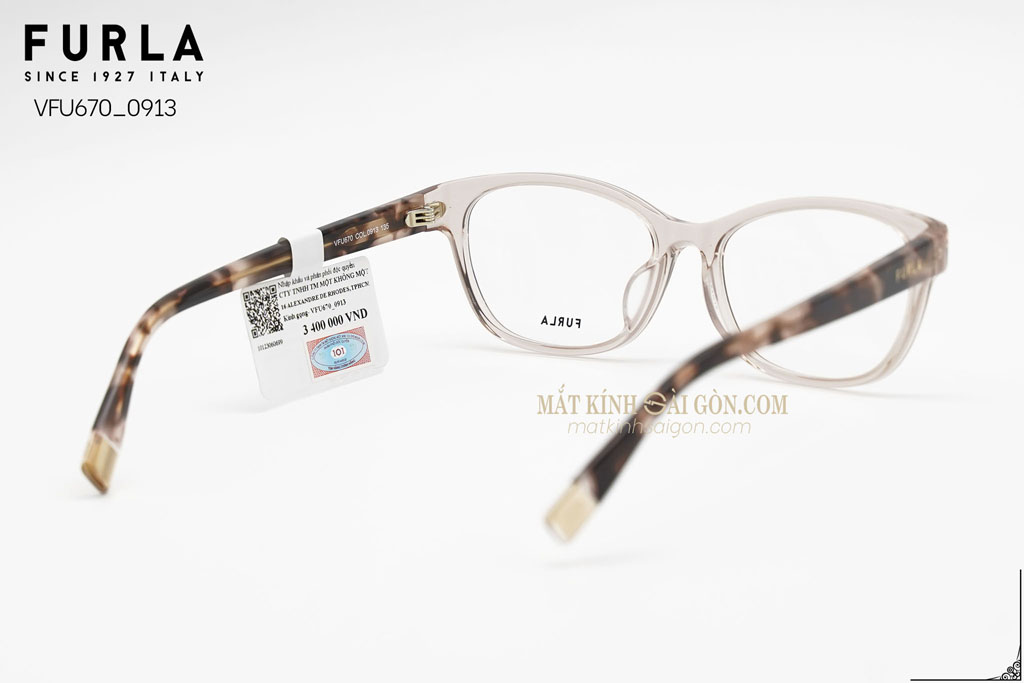 Gọng Kính Furla VFU670 0913 - Hình 3