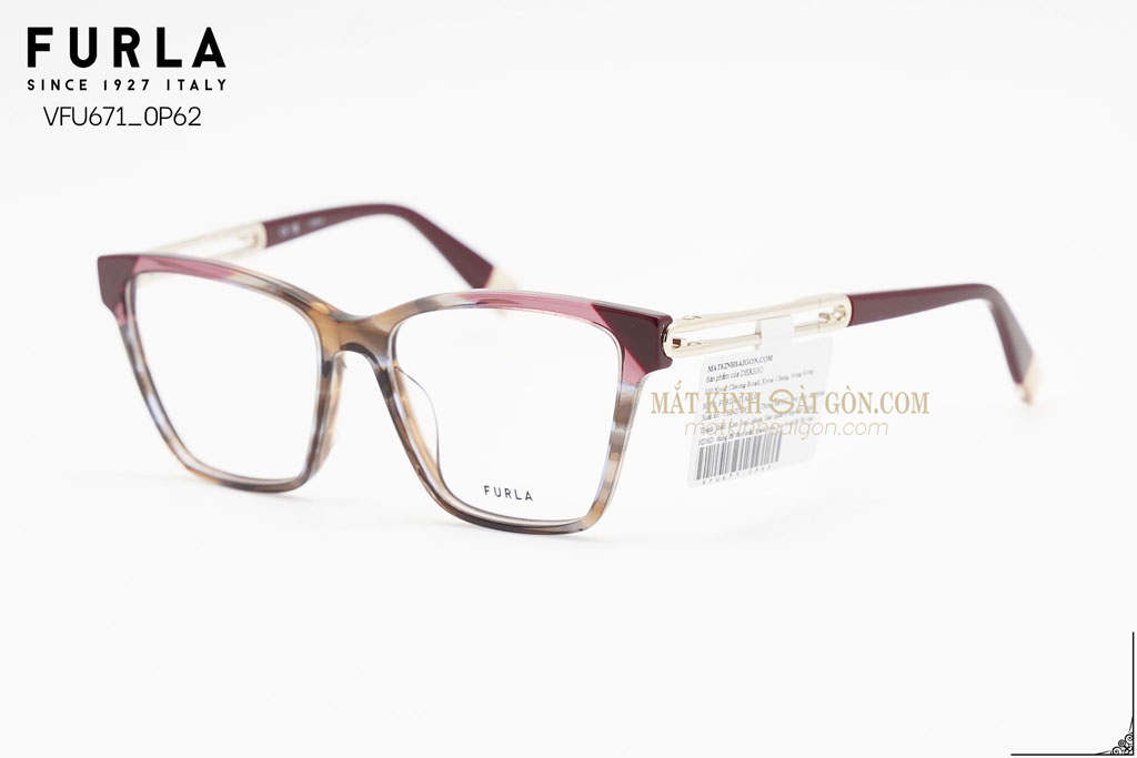 Gọng Kính Furla VFU671 0P62 - Hình 5