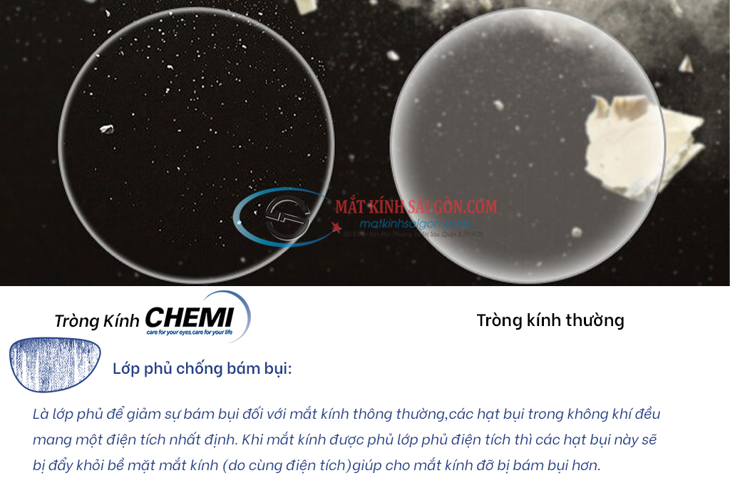 TRÒNG KÍNH ĐỔI MÀU 1.60 CHEMI PHOTO BLUE - Hình 8