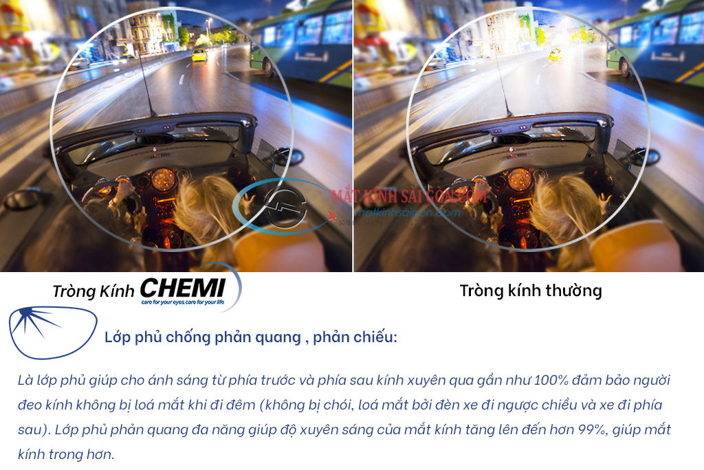 TRÒNG KÍNH ĐỔI MÀU 1.60 CHEMI PHOTO BLUE - Hình 5