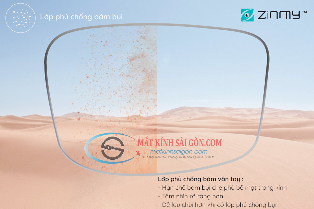 KÍNH ĐA TRÒNG CHỐNG BỂ 1.58 ZINMY DURAMAX FREESIGHT - Hình 5