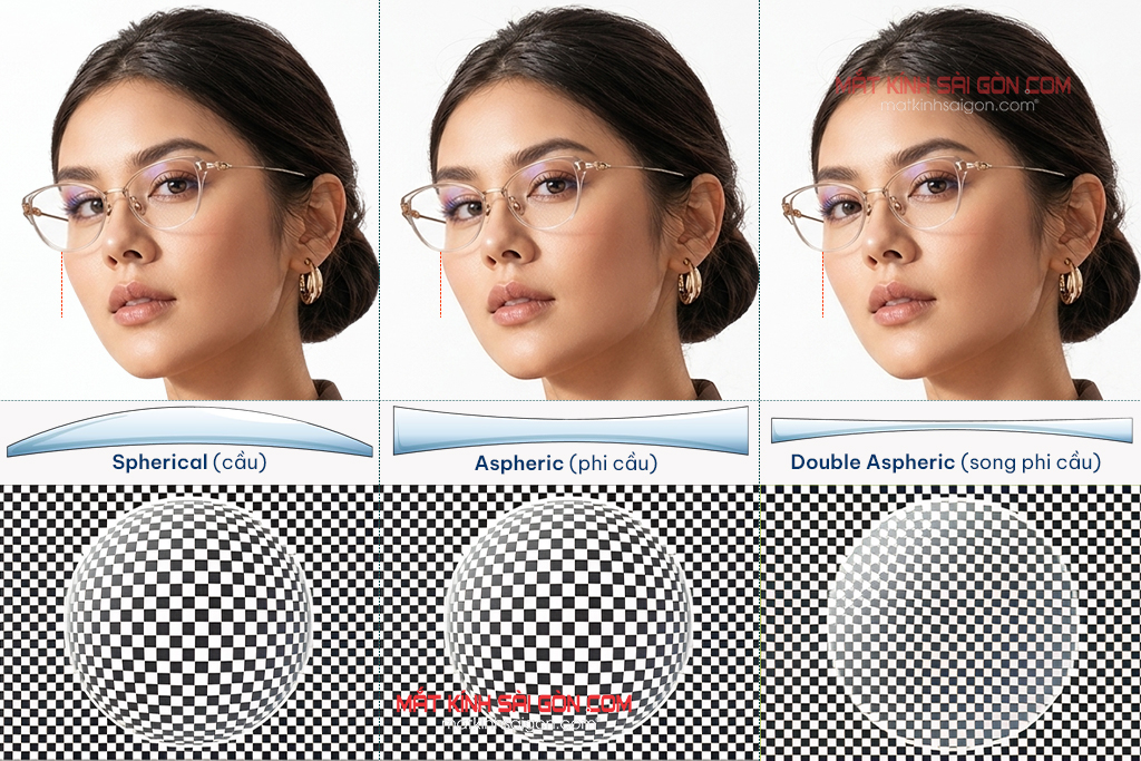 TRÒNG KÍNH PHI CẦU 2 MẶT CHEMI DOUBLE ASPHERIC 1.67 - Hình 3