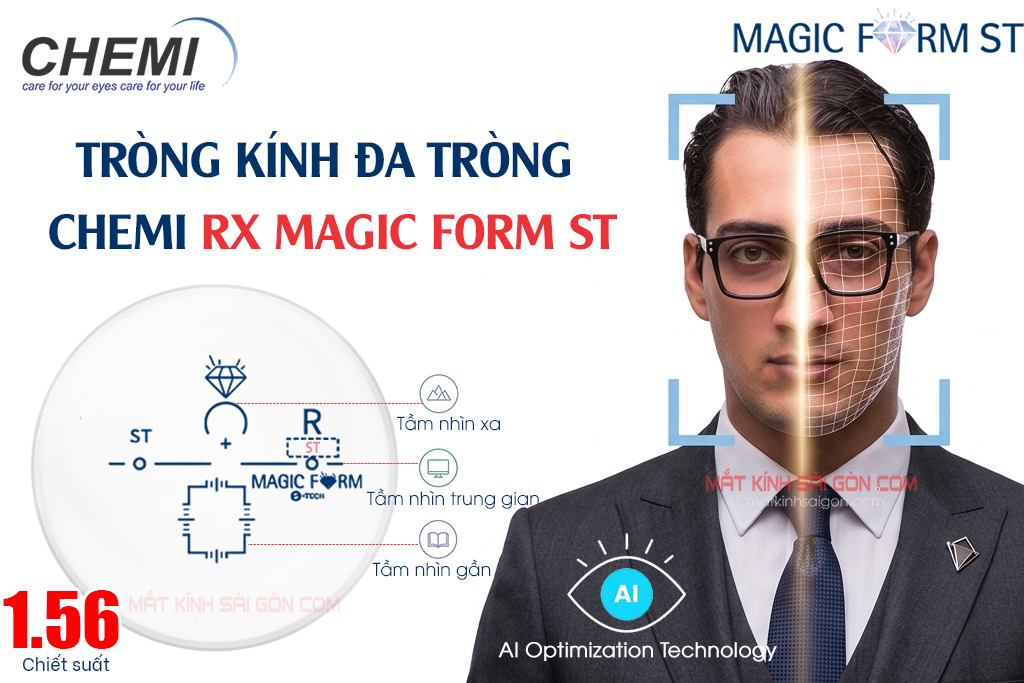 TRÒNG KÍNH ĐA TRÒNG CHEMI RX MAGIC FORM ST
